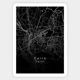 Cairo Egypt City Map dark Sticker